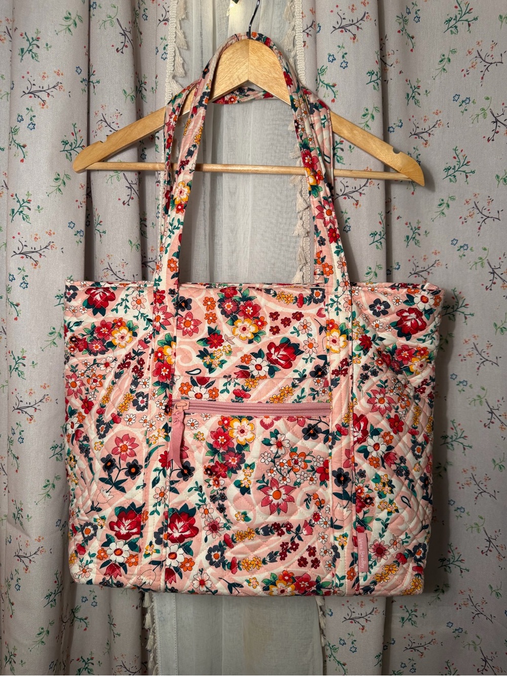 Vera Bradley Floral Quilted Tote Bag - Pink